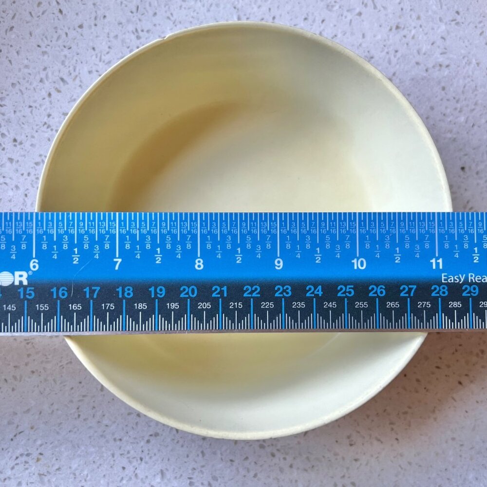 TexasWare Cereal Bowl 5.25" Dia Yellow & Brown Mrlamine MCM Berry Retro READ - Picture 3 of 8